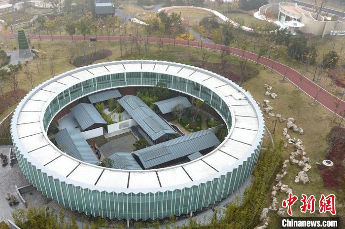 航拍中国(徐州)国际园林博览会 65个展园彰显绿色生态理念