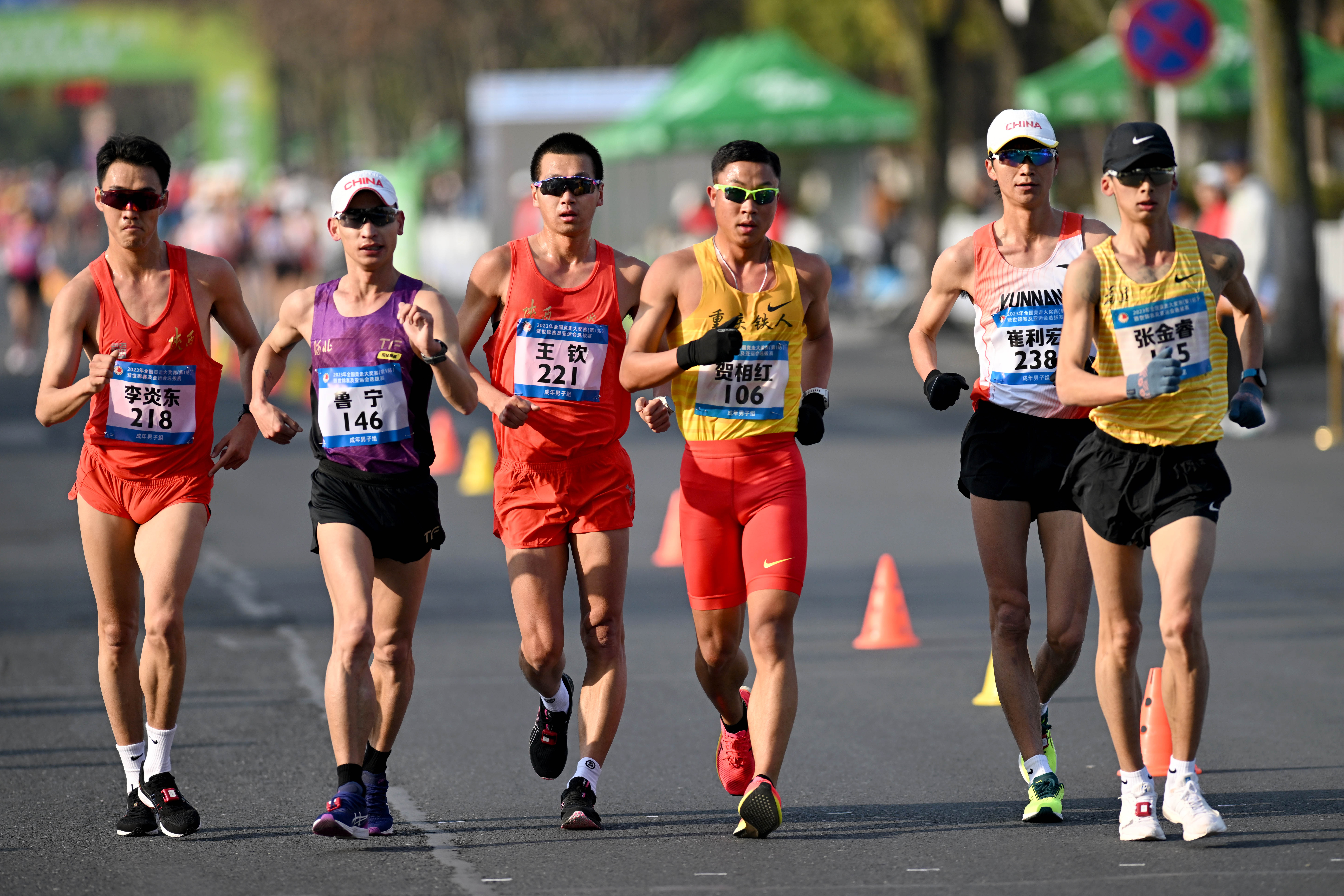 田径——全国竞走大奖赛:35公里竞走男子成年组赛况