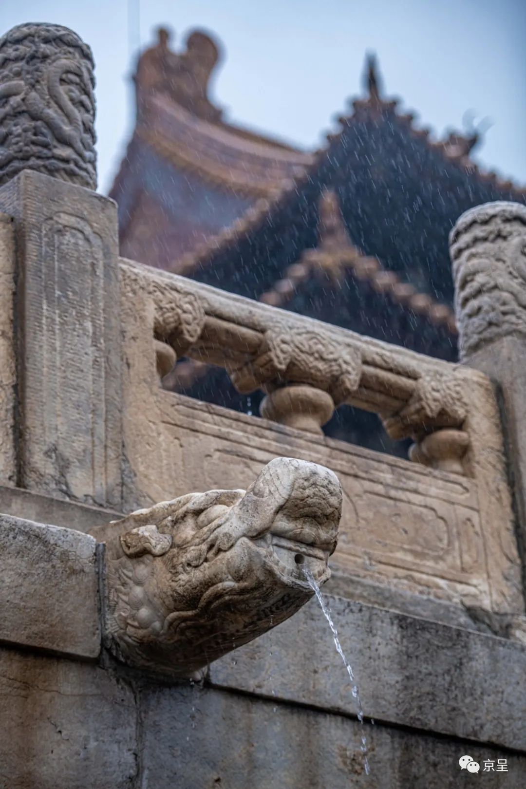 壮观!故宫再现"千龙吐水"盛况