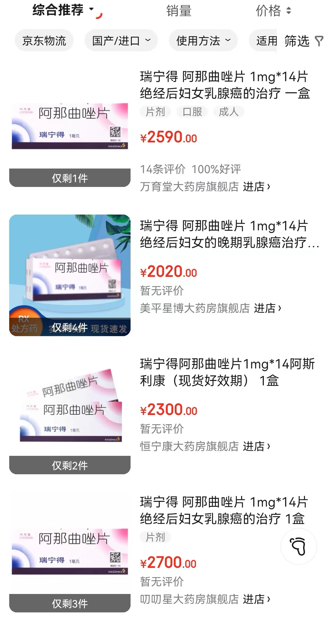 乳腺癌治疗药"瑞宁得"出现断货,原价不足300元一盒炒到2800元