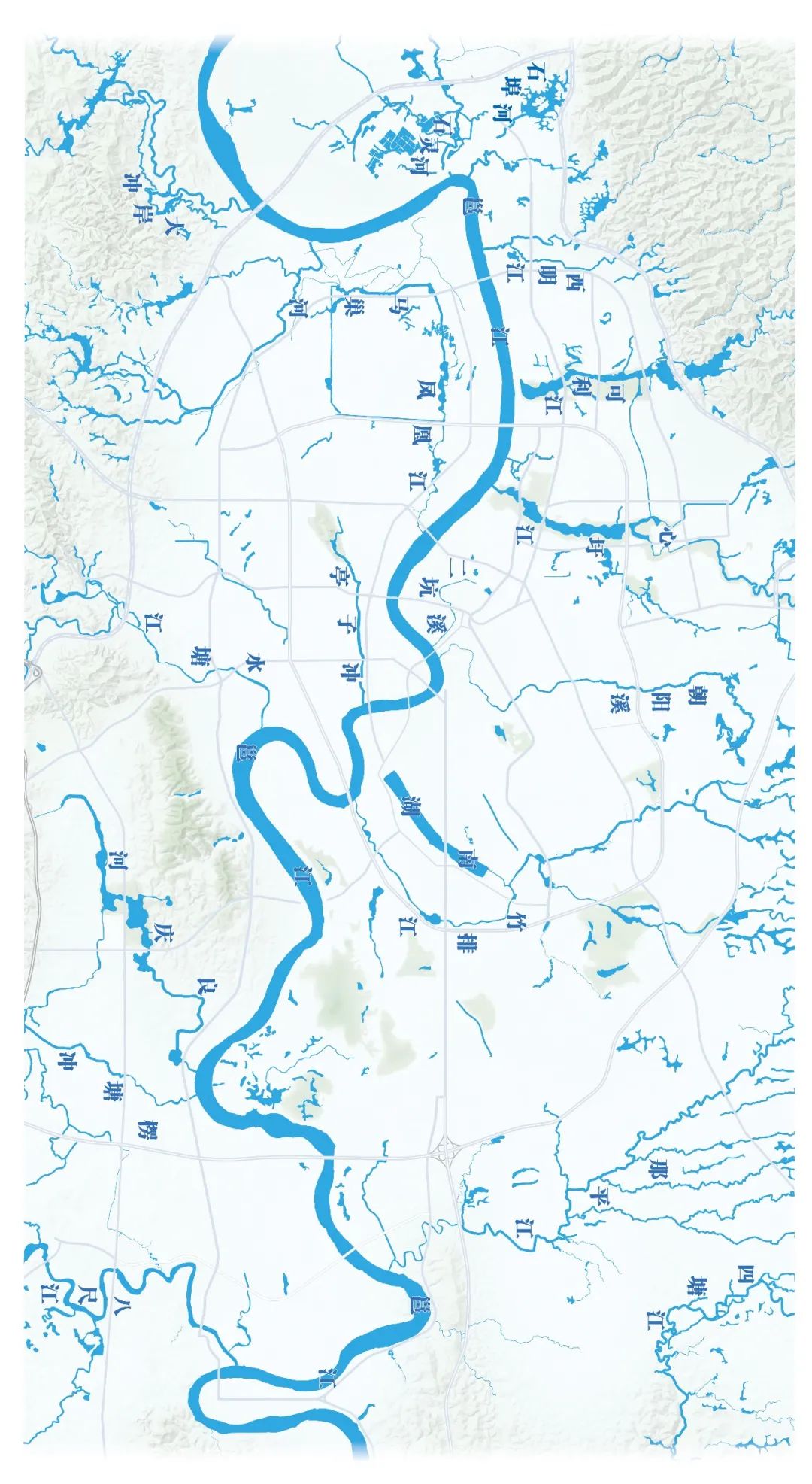 邕江的水流方向图图片