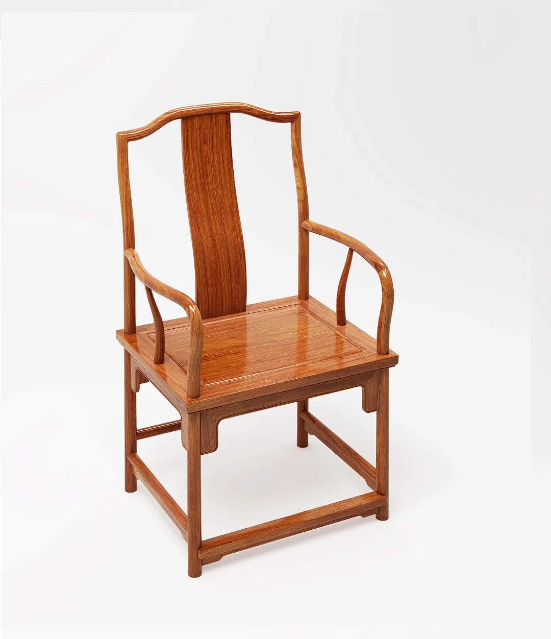 缅花大王红桥红经典复刻:安思远旧藏 文椅/南官帽椅