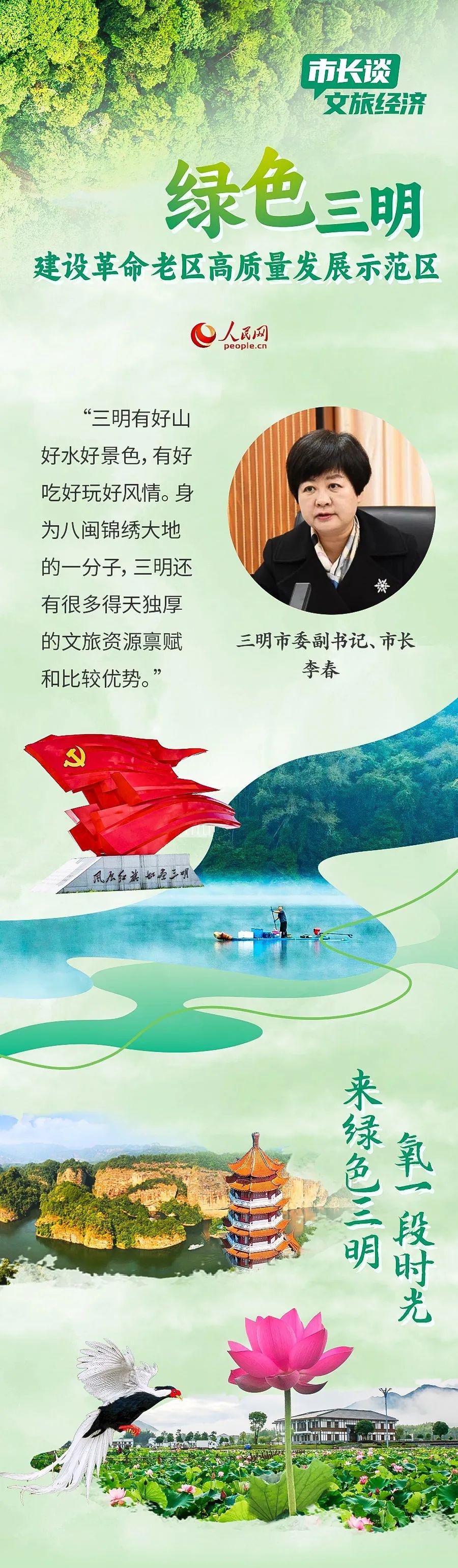 三明市委副书记,市长李春:不止绿色,三明还有这些你意想不到