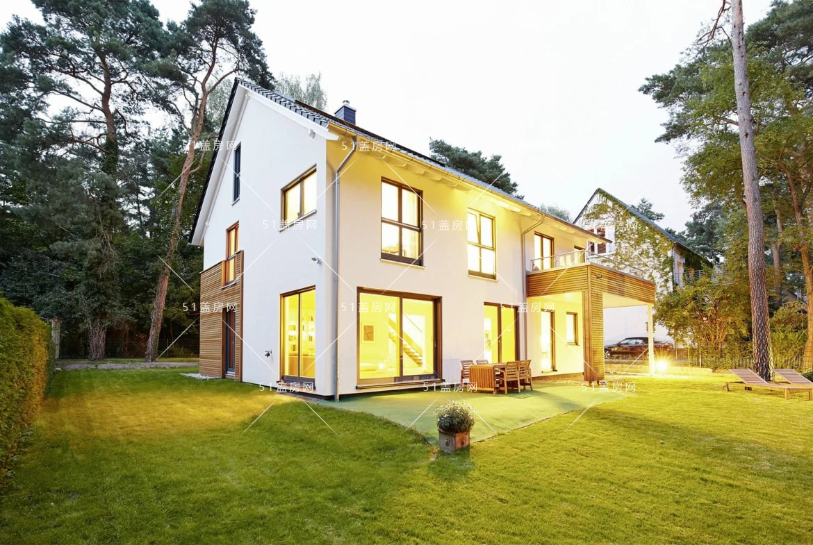 占地120平米左右的农村简约二层小别墅,越简单越时尚