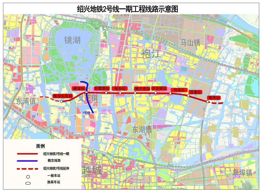 绍兴二号线地铁规划图图片