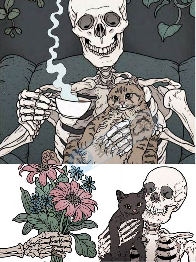 热门版权画骷髅与猫再出跨境侵权案!未下tro临时禁令,速查