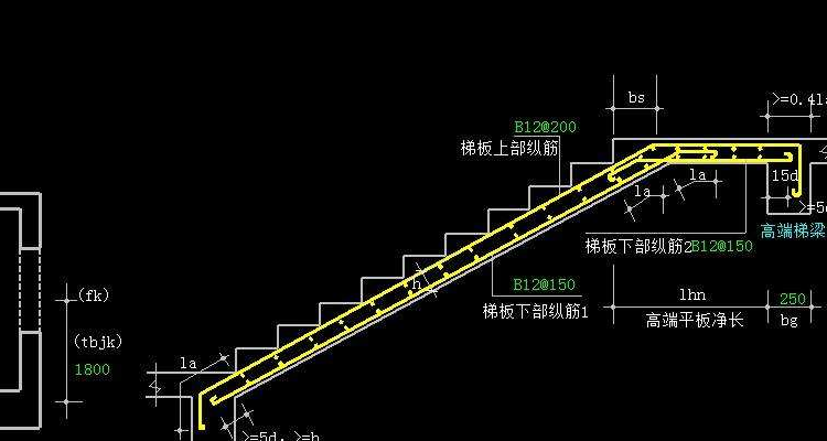 楼梯踏步怎么放线图片