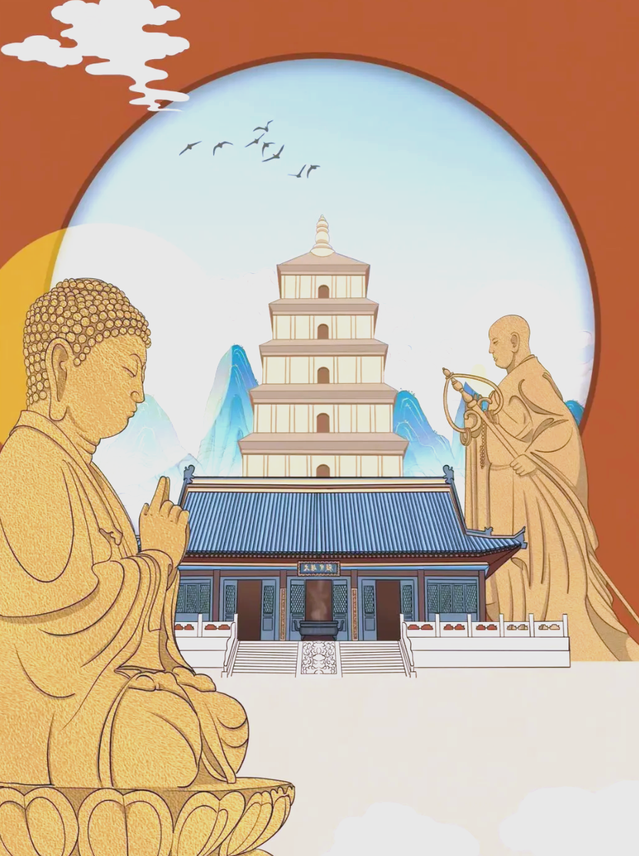 大雁塔:玄奘与贝叶经的文化旅程