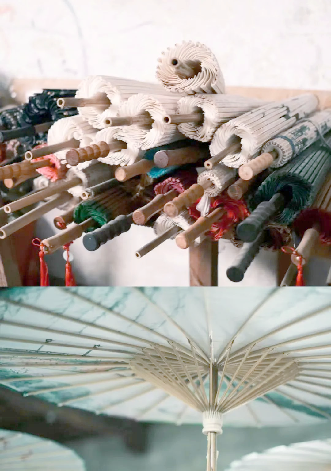 江南韵味油纸伞,传承千年匠心制作