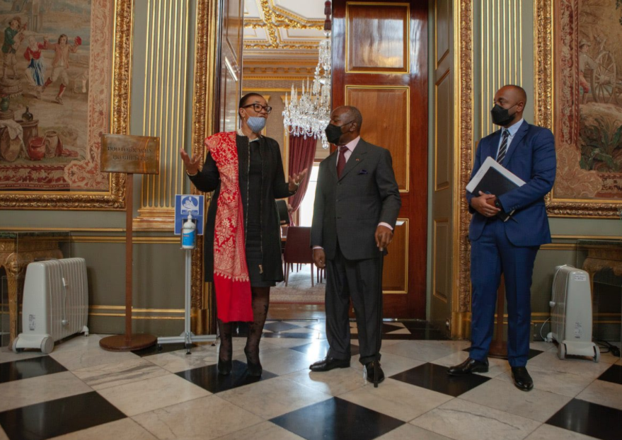 加蓬总统阿里·邦戈·翁丁巴对伦敦进行工作访问