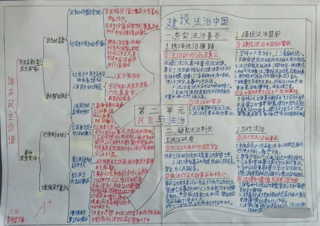 包含中考道德与法治思维导图（国情/法律/文化）的词条
