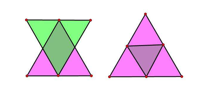 两个三角形拼成的图案图片