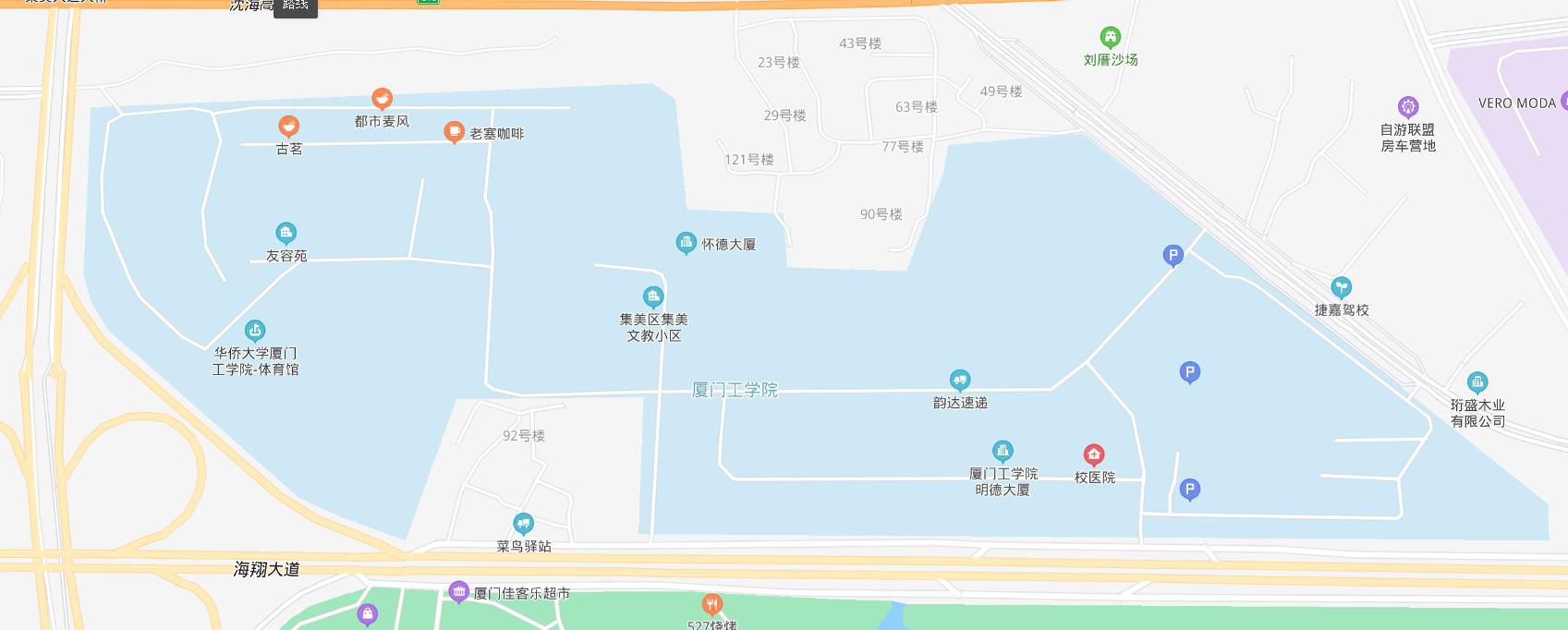 厦门工学院校园地图