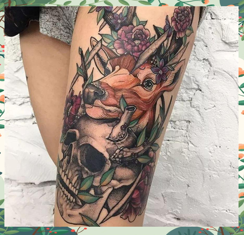 在众多纹身图案中,鹿纹身承载着深厚的文化内涵