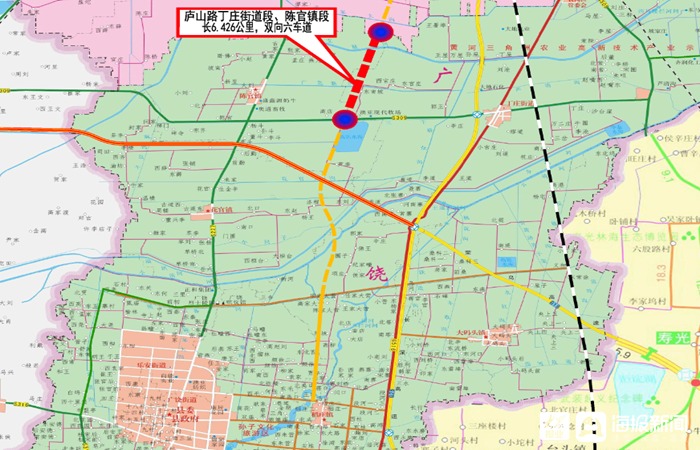 交通基础设施建设三年行动计划重点项目巡礼⑤|庐山路南延工程(丁庄