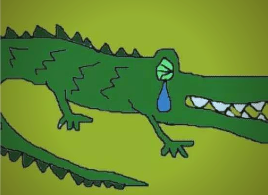 "鳄鱼的眼泪"这一说法,在人类世界中广为流传.•帮你速读文章内容