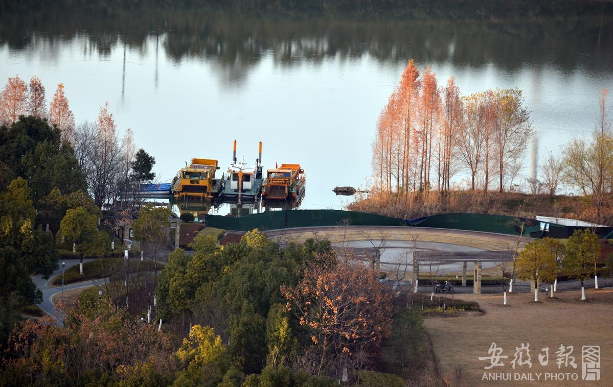 六安淠河:碧水如鏡冬景美