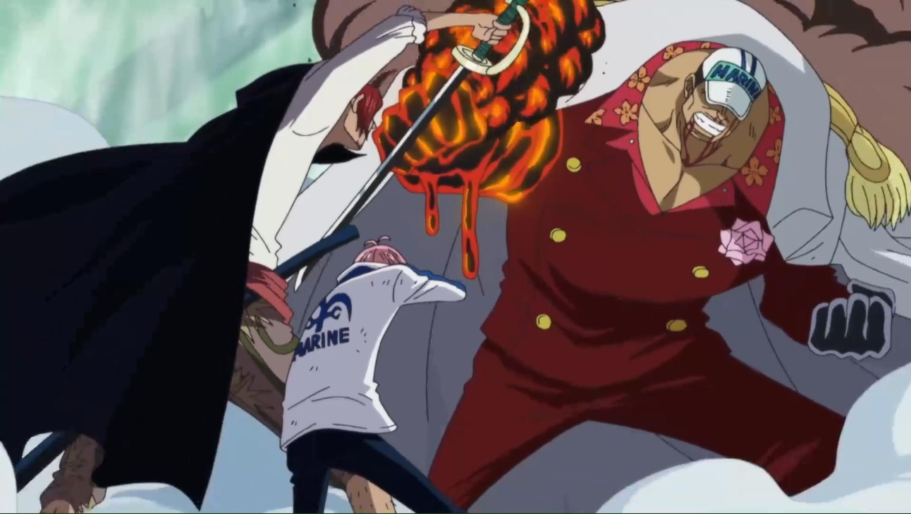 《海贼王》:青雉对战赤犬悲惨败北,果实能力真的只是辅助吗