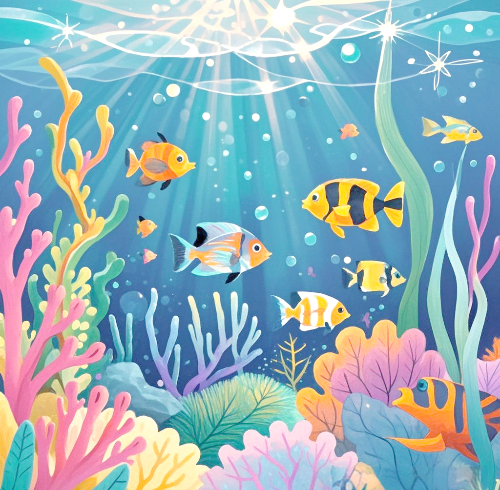 如何用绘画表达海底世界的神秘与多彩