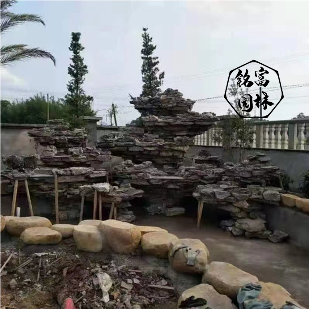假山水景英石图片,打造山水案例英石