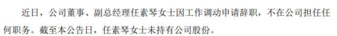春兰股份副总经理任素琴辞职 2022年公司净利1.23亿
