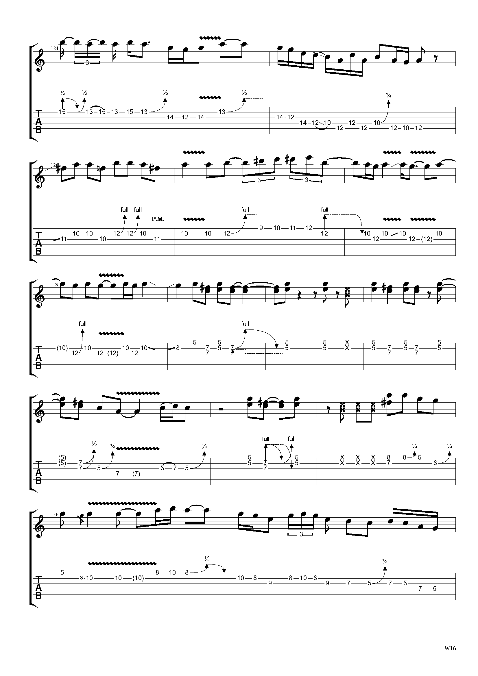 「吉他谱」joe satriani - if i could fly