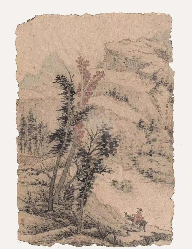 山水画家山东理工大学张弓长作品欣赏