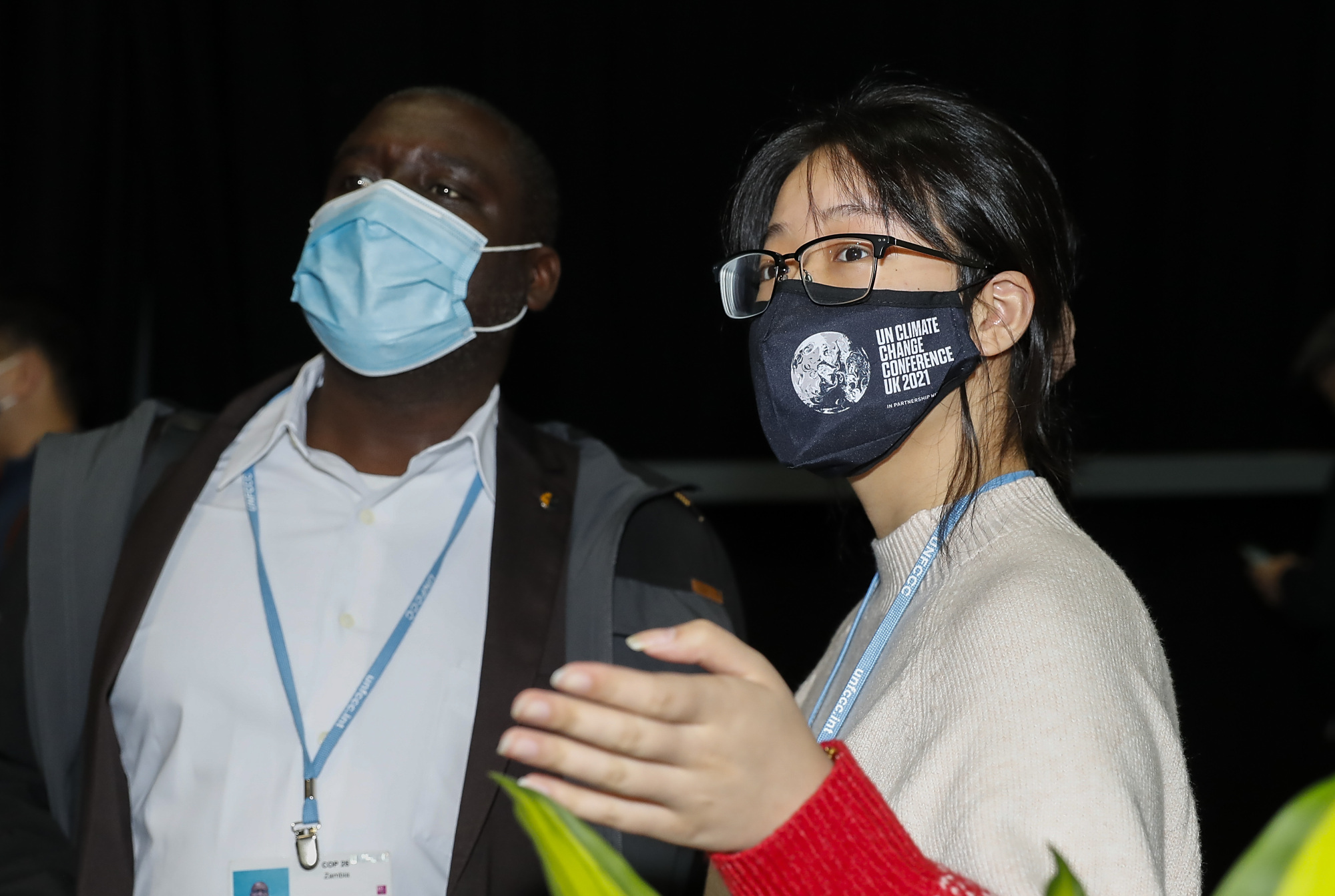 联合国气候变化大会上的中国志愿者