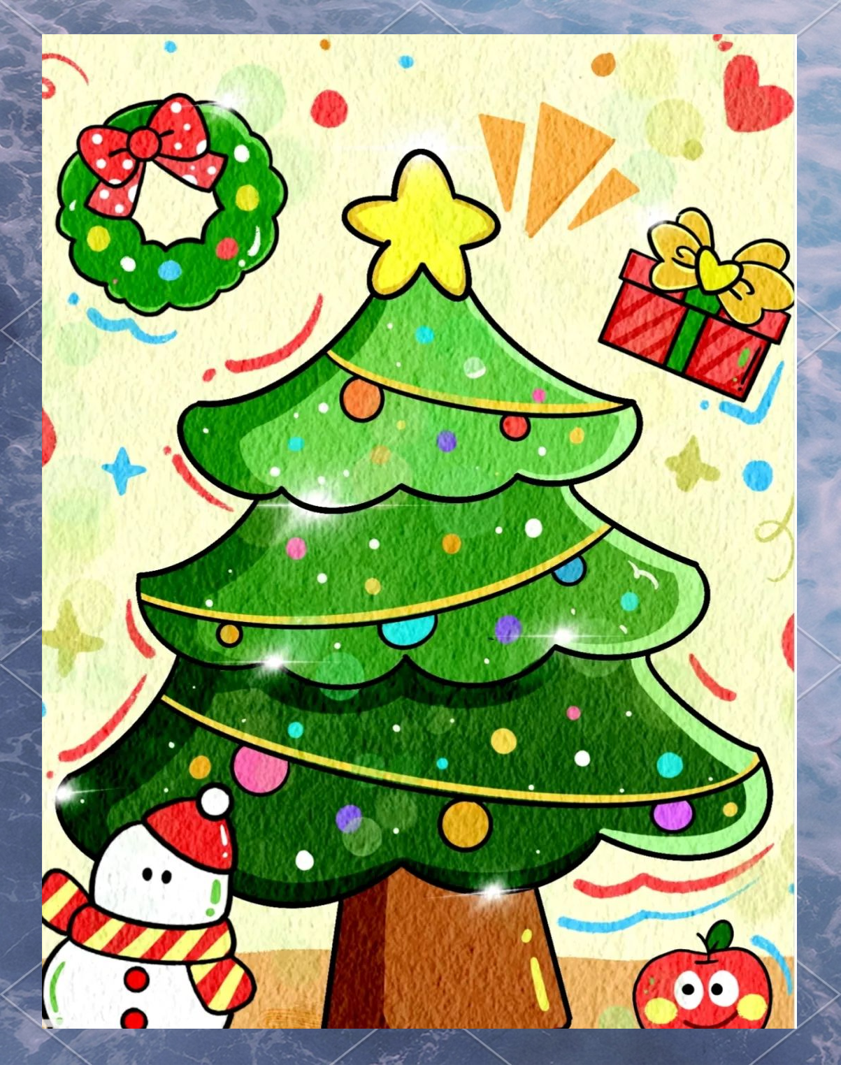 圣诞节主题的儿童画精选集