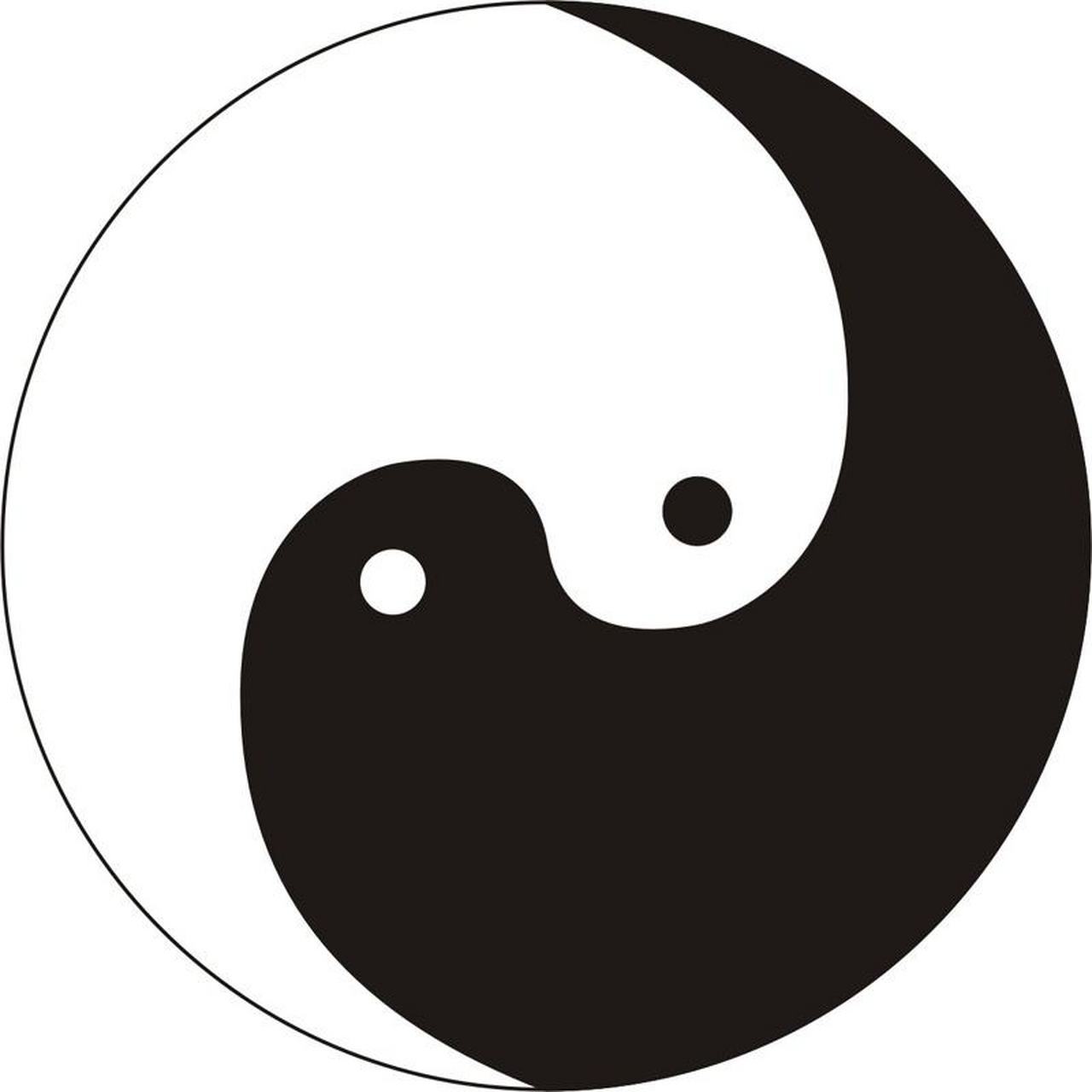 太极图是被称为"天下第一图"的图形,由阴阳鱼和s曲线构成.