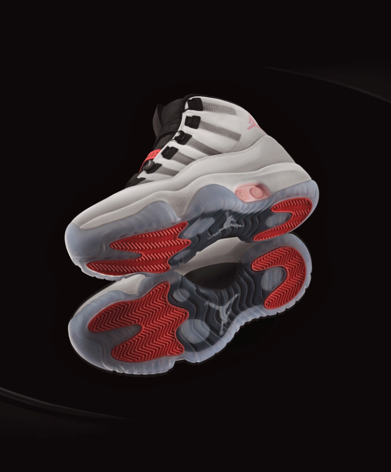 王炸组合!全新aj 11 adapt曝光,搭载自动系带技术