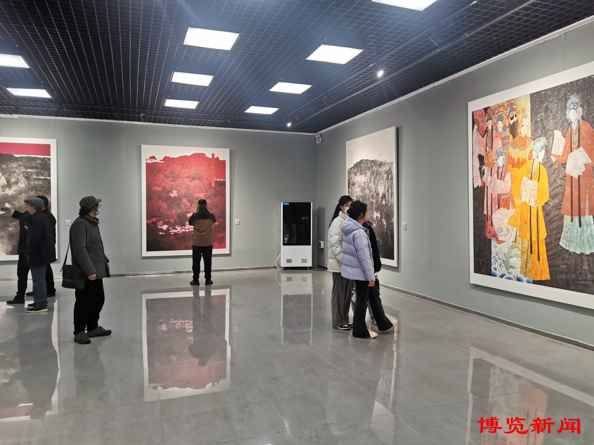 朱宝玉国画教学师生创作成果展在淄博美术馆开展