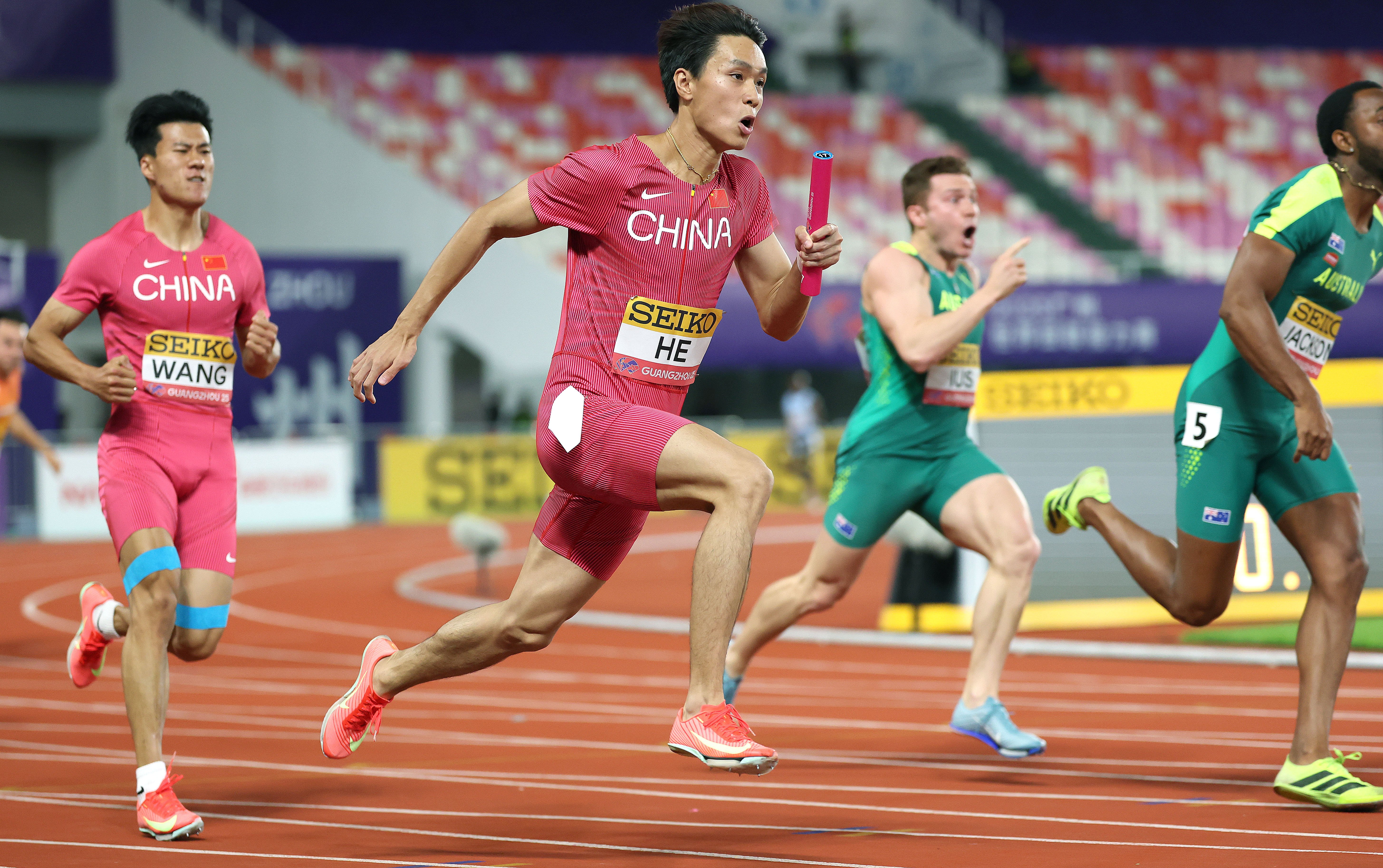 —世界接力赛:中国队获得东京世锦赛男子4x100米接力参赛