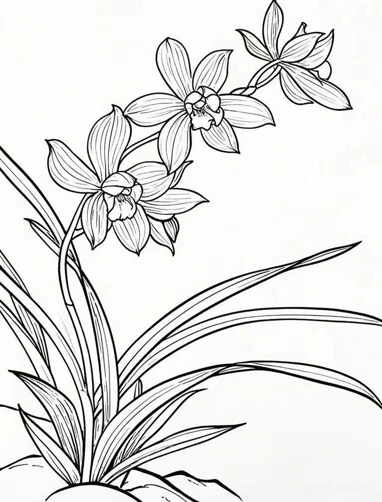 多种花卉的简笔画黑白画线稿素材及绘制方法详解