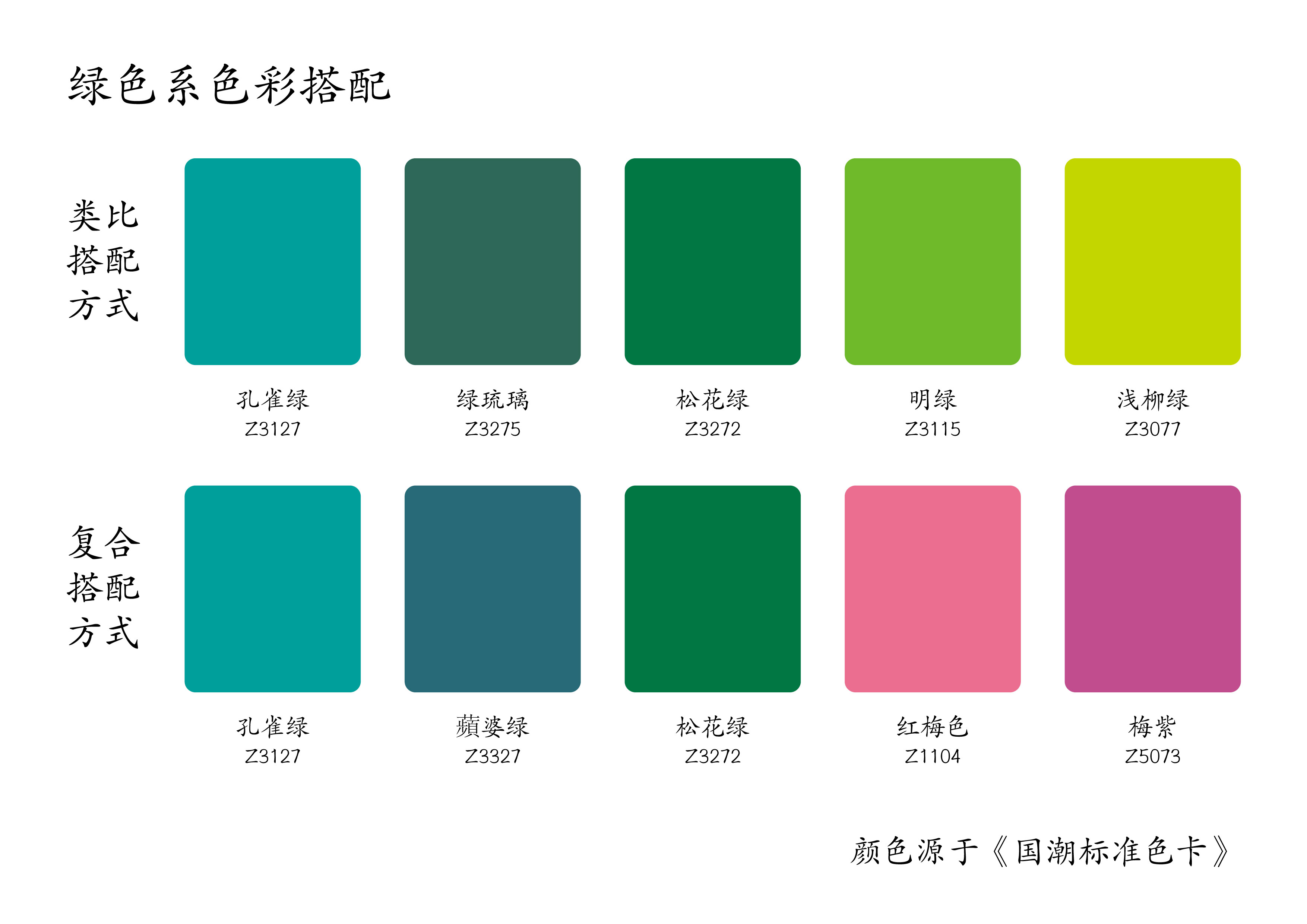 「色彩通」三原色主色色调系列配色