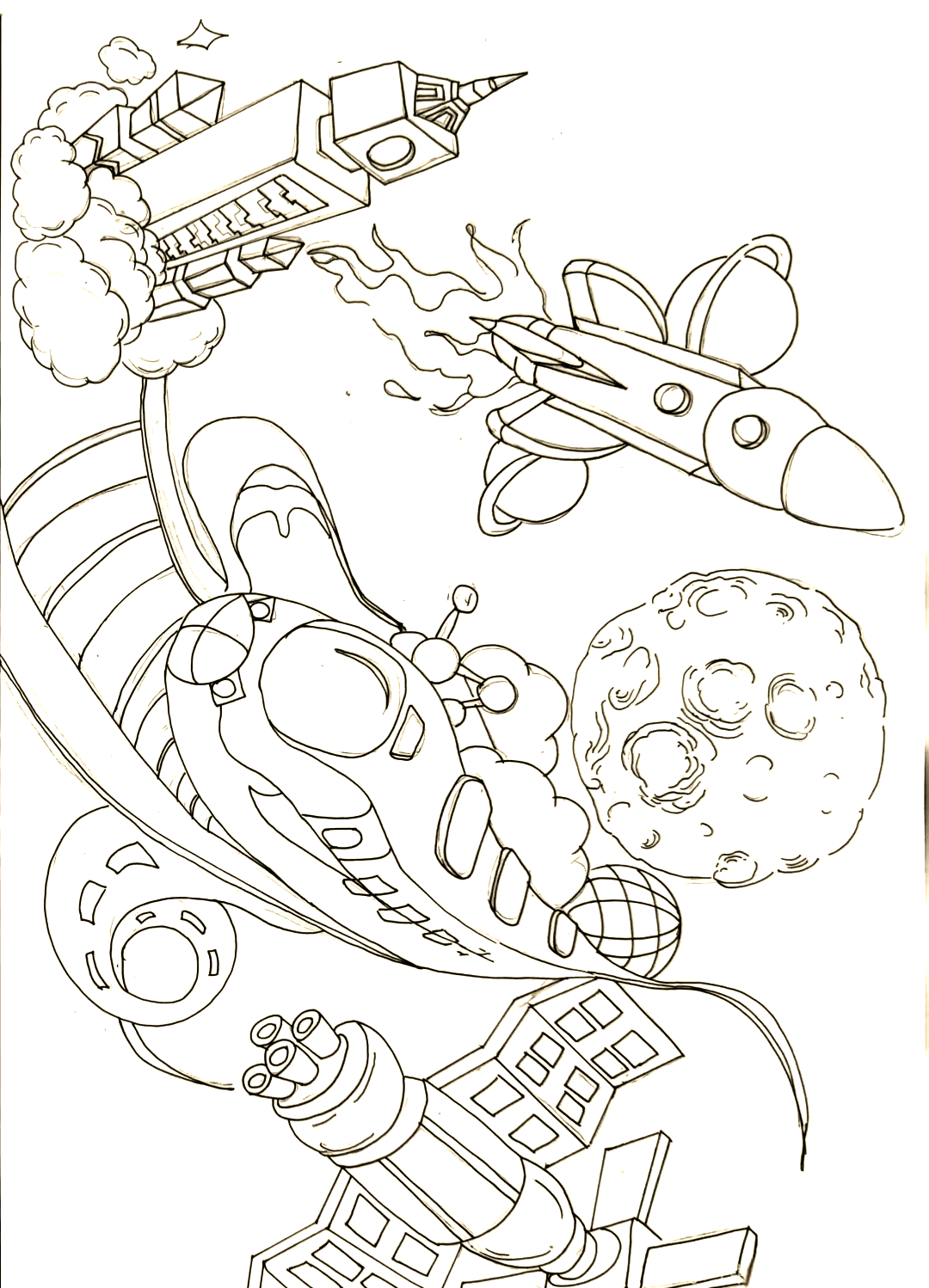 科技绘画中的多元细节探索,开启未来之门