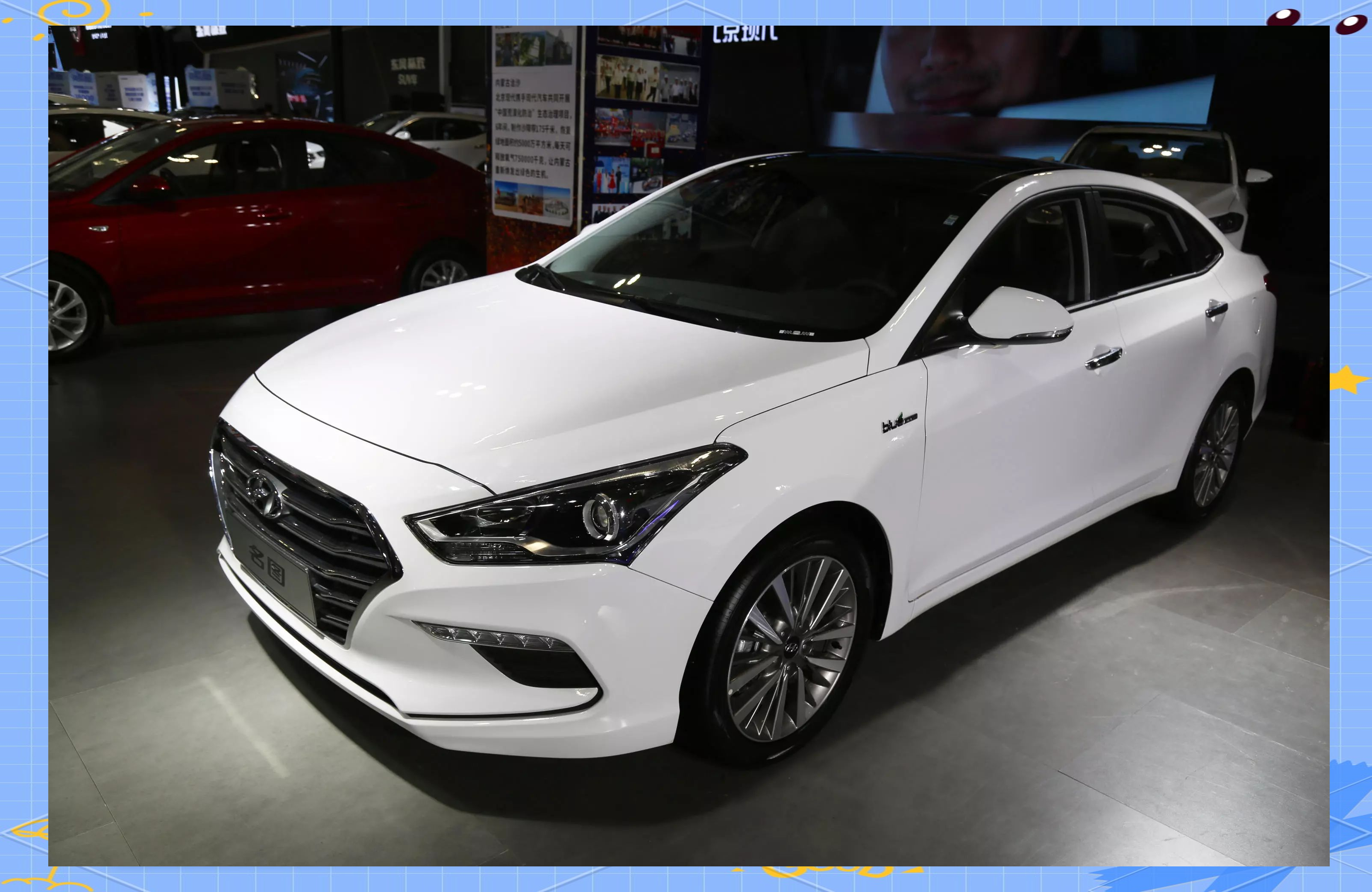 北京现代全新中高级轿车名图实拍,定位b级车市场!