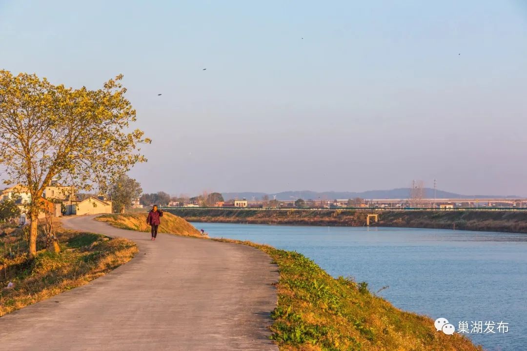 冬日里,行走柘皋河,沿河两岸风光美