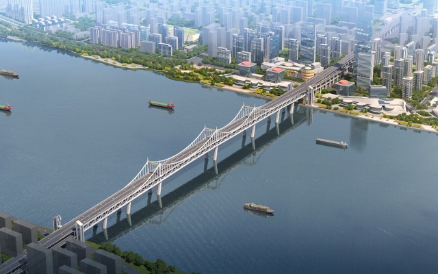 「快点融媒」全国最大跨度公轨两用多塔刚性悬索桥——瑞安永宁大桥