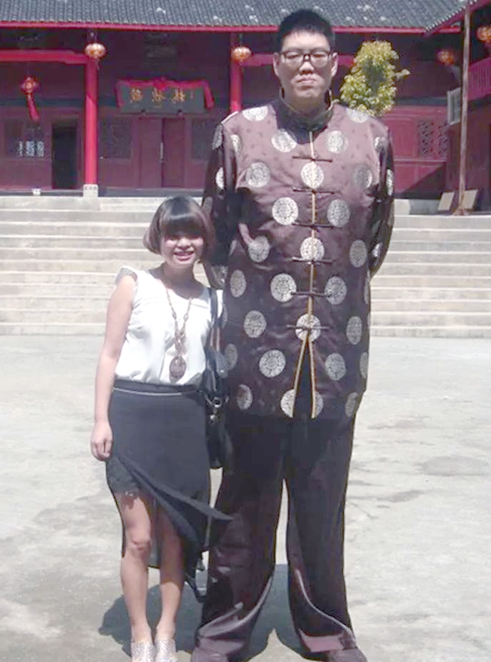 34米.巨人王同心,来自浙江永康,于1971年诞生.他以2