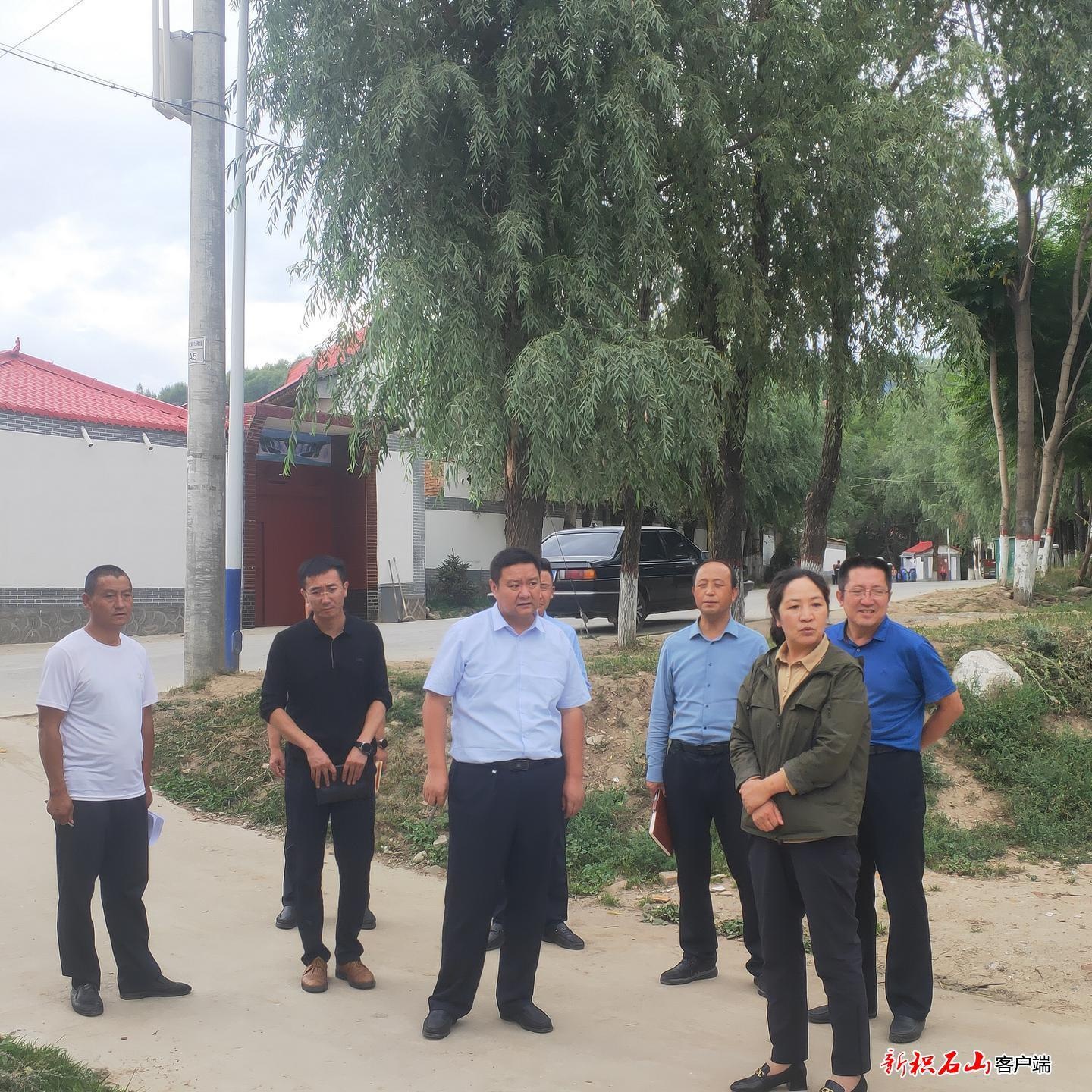 积石山:杨春香在癿藏镇甘藏沟村调研督导乡村振兴示范村建设工作