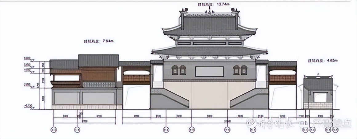 彩色建筑立面图"出炉"!济南明水古城活力岛地块将建戏台广场
