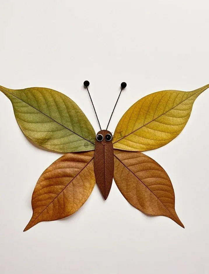 众多新鲜树叶拼贴画素材,创意与颜值并存!