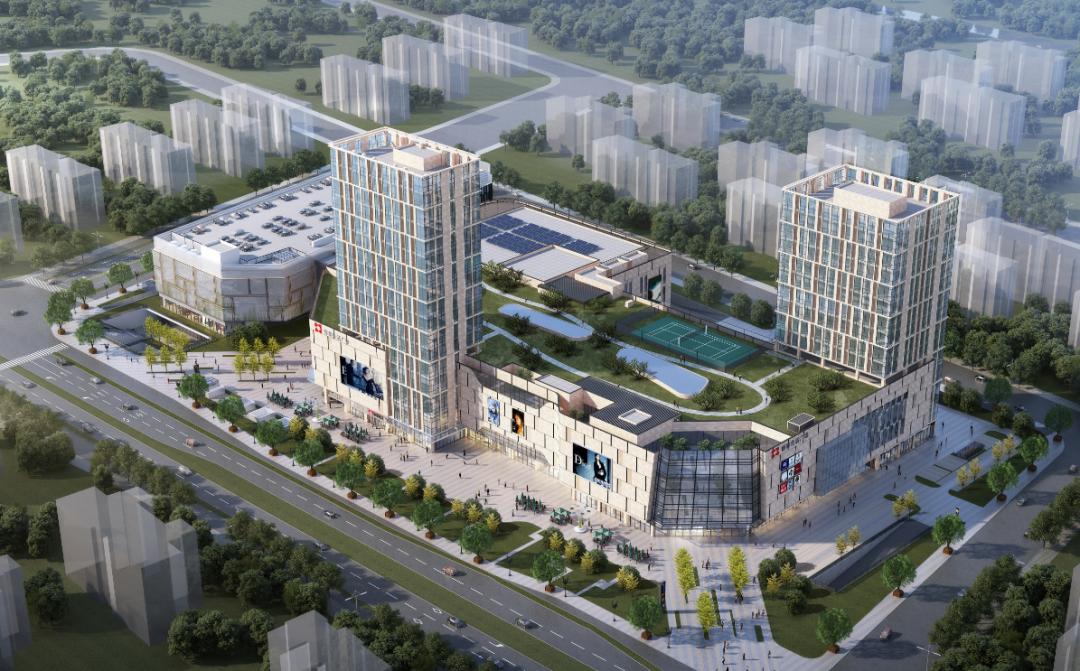 恒泰生活广场,整体封顶!