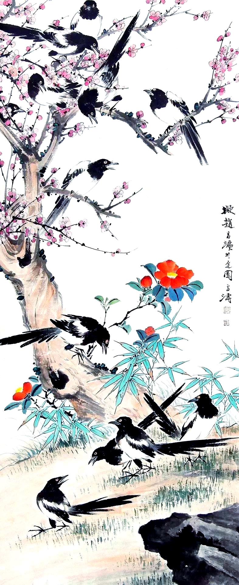 多款喜鹊素材,书画家必备!