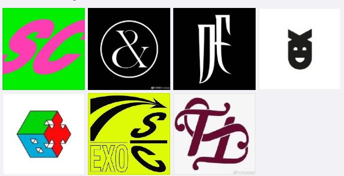 对比sm家其他小分队logo,sc最强优势:过于显眼!