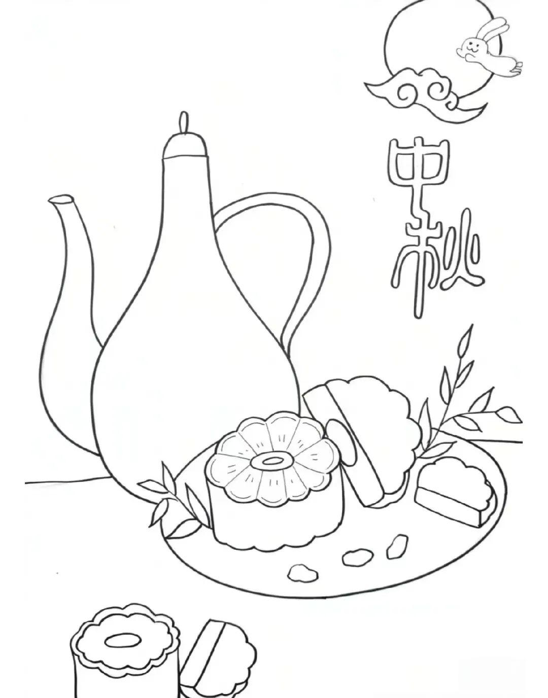 绘画素材:中秋月饼主题画创意指南