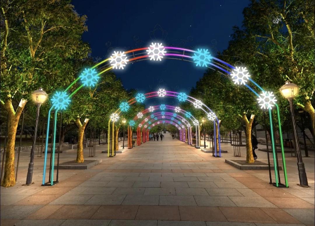 【美丽鞍山】孟泰公园:冬日亮化开启 冰雪乐园在望