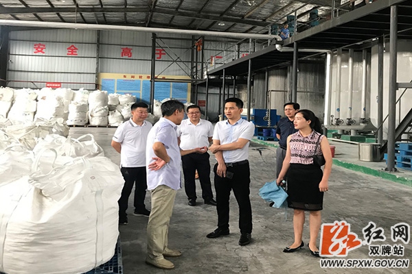 廖小红调研走访双牌县部分重点工业企业
