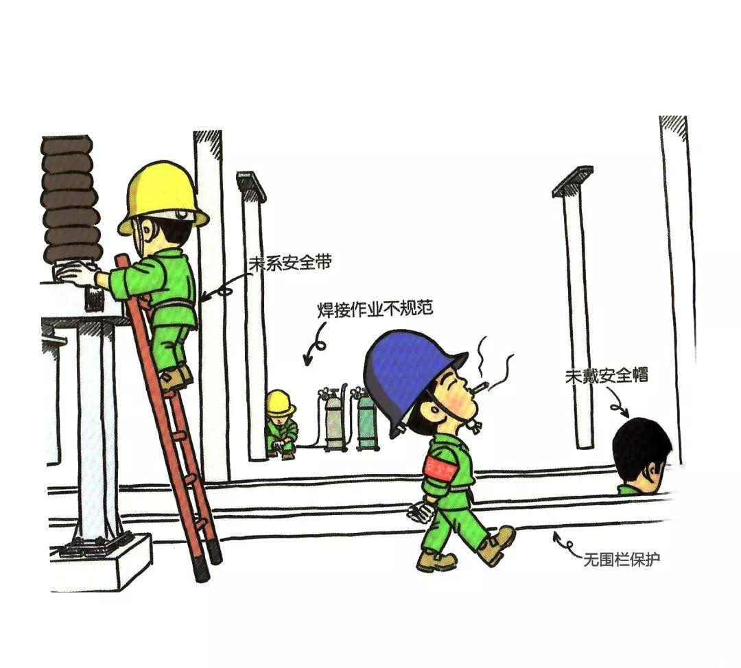 「安全警示」多种漫画隐患图,值得收藏!